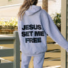 NEW! | "JESUS SET ME FREE" PREMIUM PUFF PRINT HOODIE