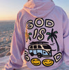 NEW! | PUFF PRINT "GOD IS GOOD" HOODIE | ORCHID