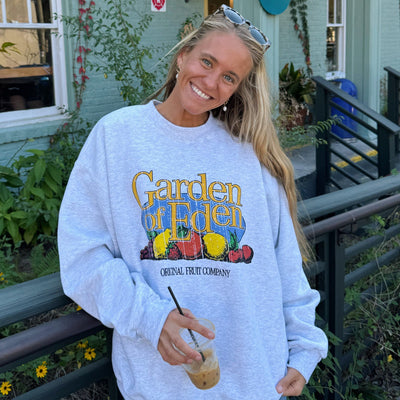 NEW! | "GARDEN OF EDEN" CREWNECK | ASH