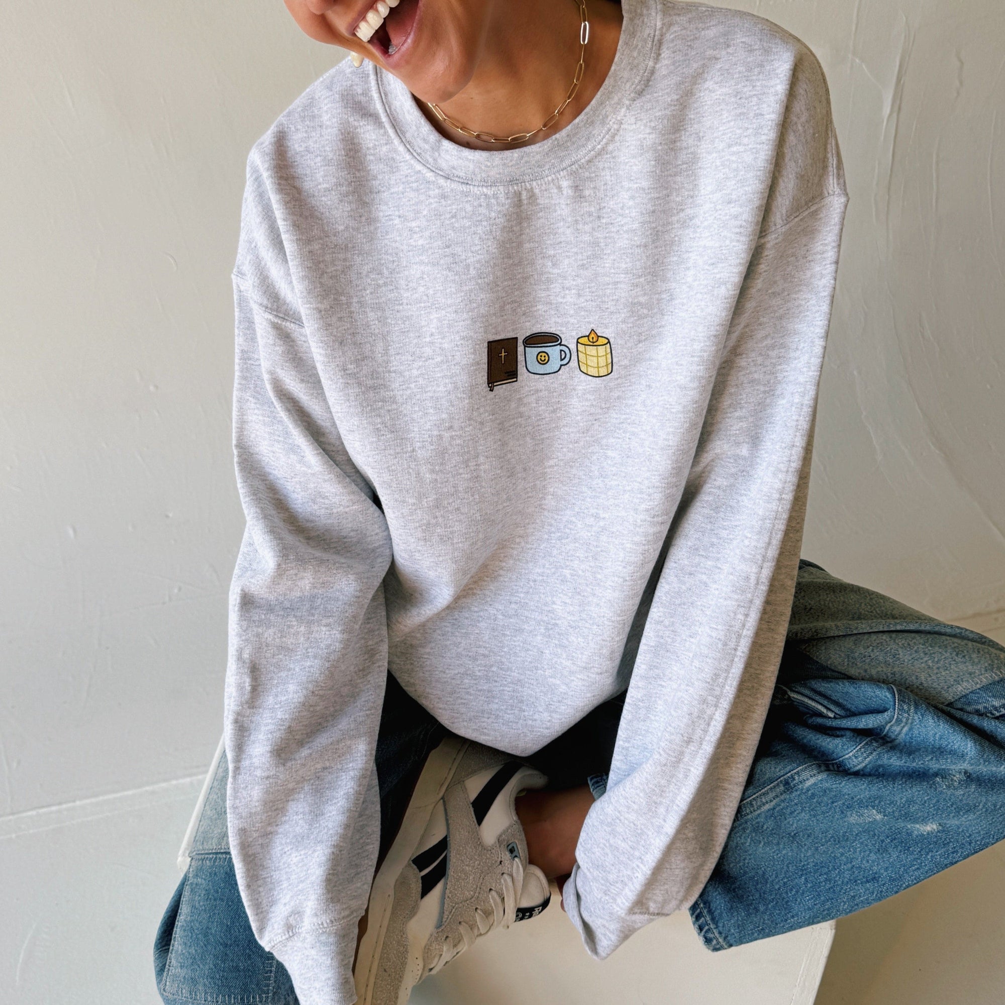 NEW | "QUIET TIME" CREWNECK | ASH