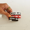 NEW! | "JESUS SET ME FREE" ELASTIC 3-PACK