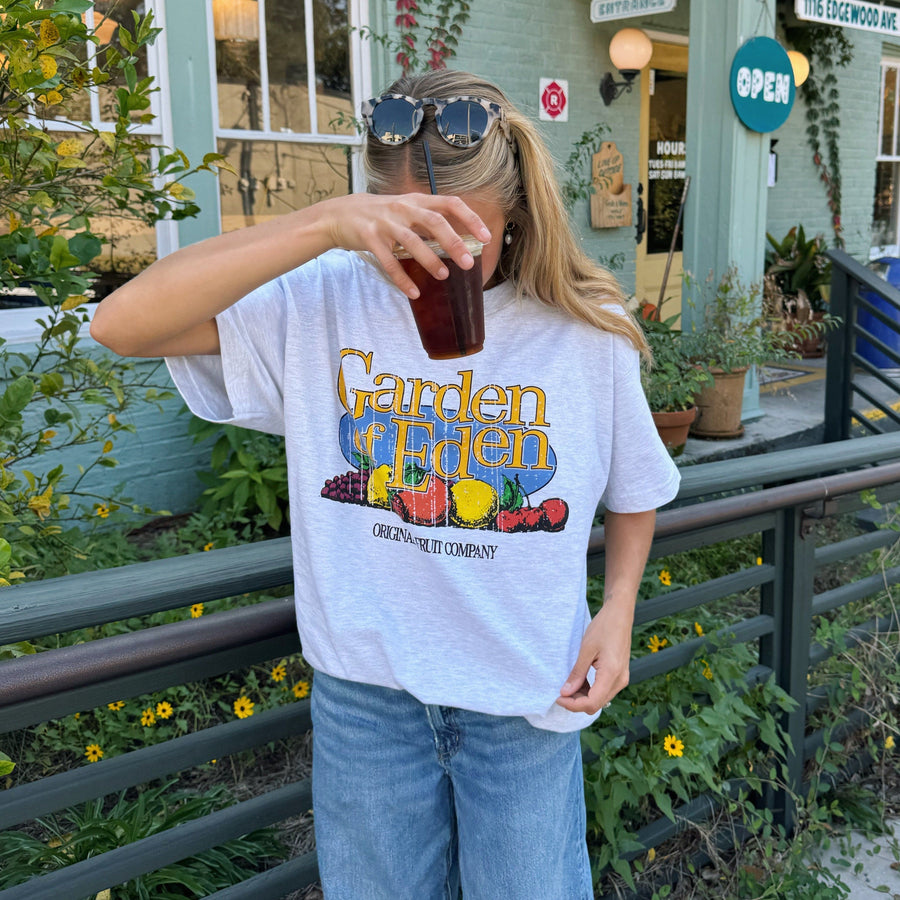 NEW! | "GARDEN OF EDEN" TEE | ASH