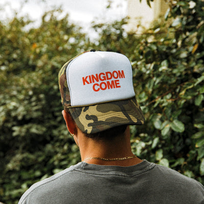 NEW! | "KINGDOM COME" FOAM TRUCKER HAT | CAMO