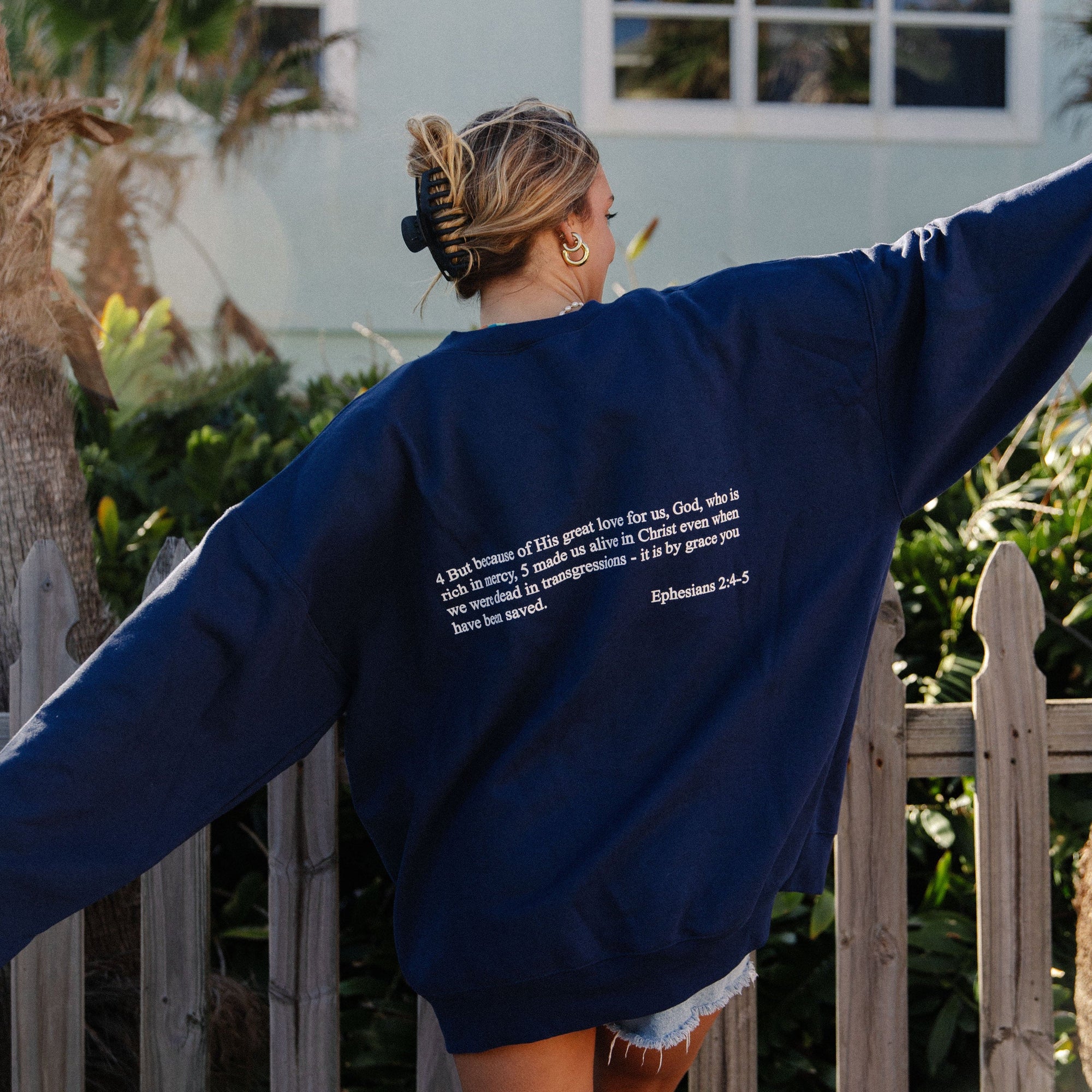 RESTOCK! | "SCRIPTURE" CREW | NAVY