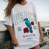 NEW! | "PEACE" TEE | ASH