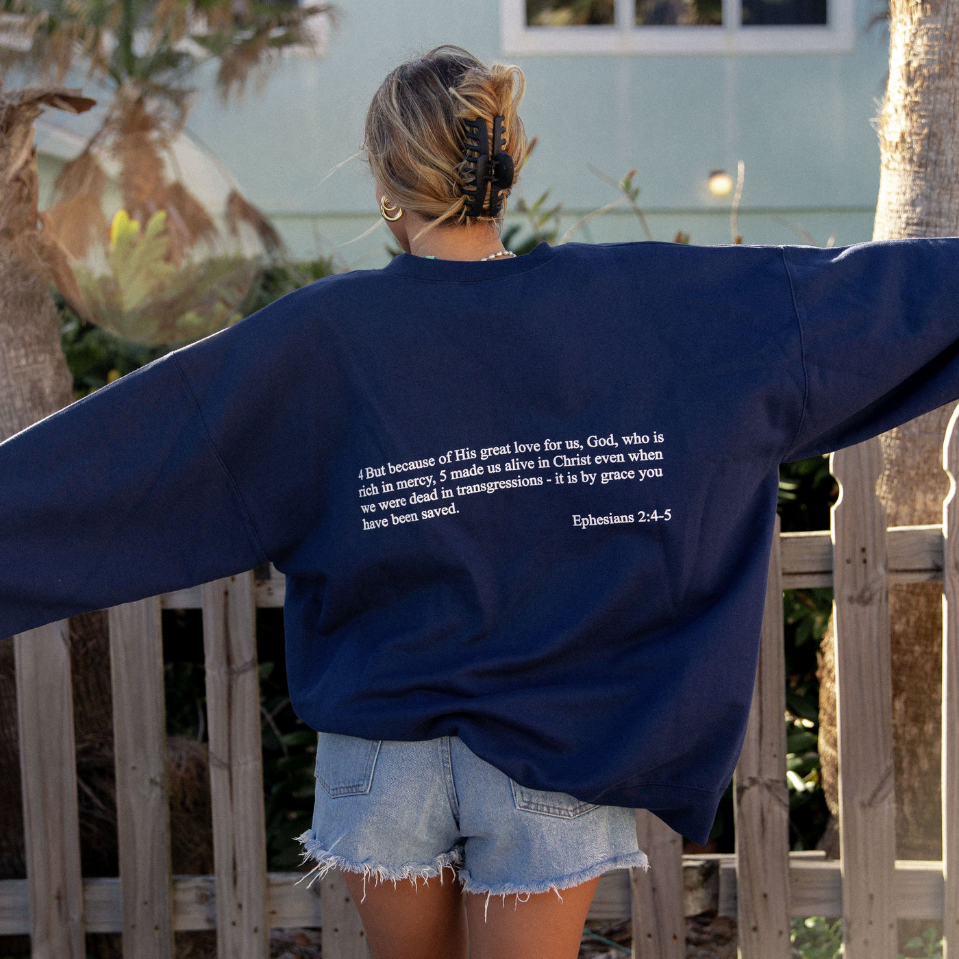 RESTOCK! | "SCRIPTURE" CREW | NAVY