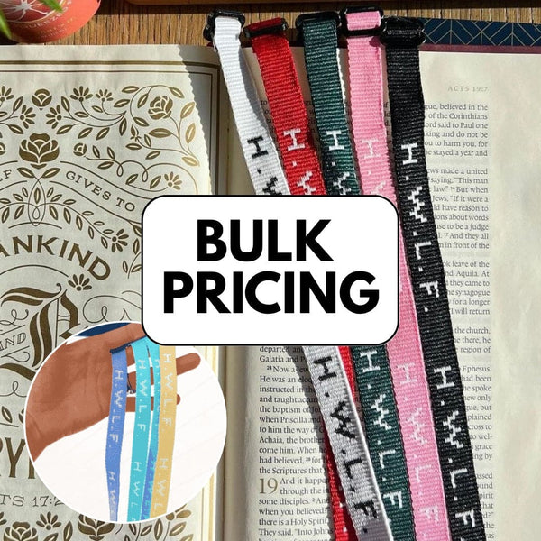 BULK PRICING! | WOVEN HWLF BRACELETS | ASSORTED COLORS - He Would Love ...