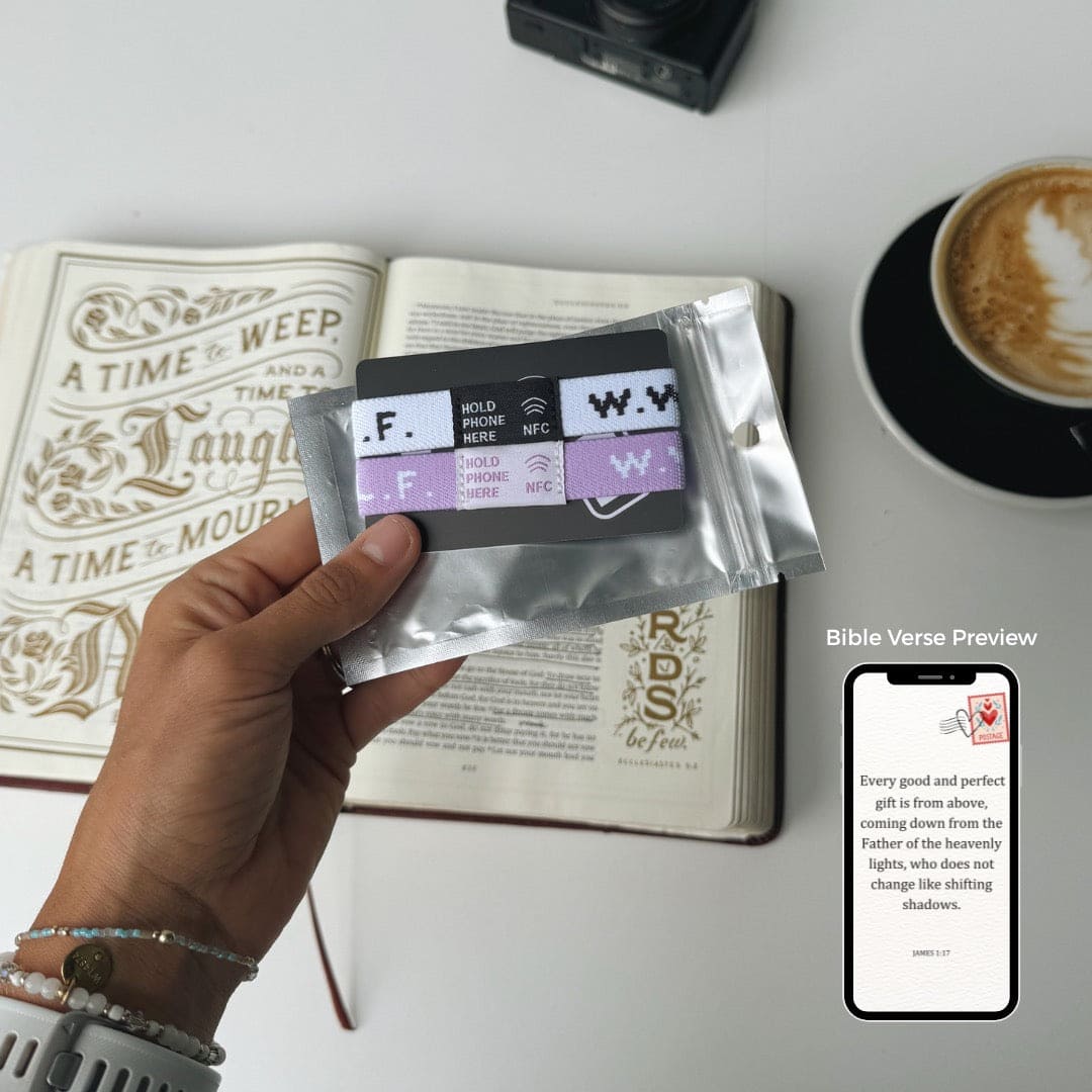 NEW! | DAILY BIBLE VERSE "WWJD X HWLF" BRACELETS | 2-PACK