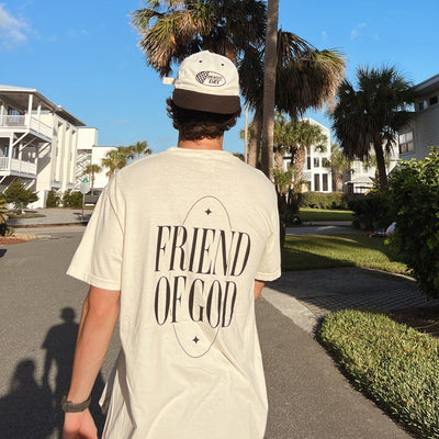 NEW! "FRIEND OF GOD" PREMIUM COMFORT COLOR TEE | IVORY