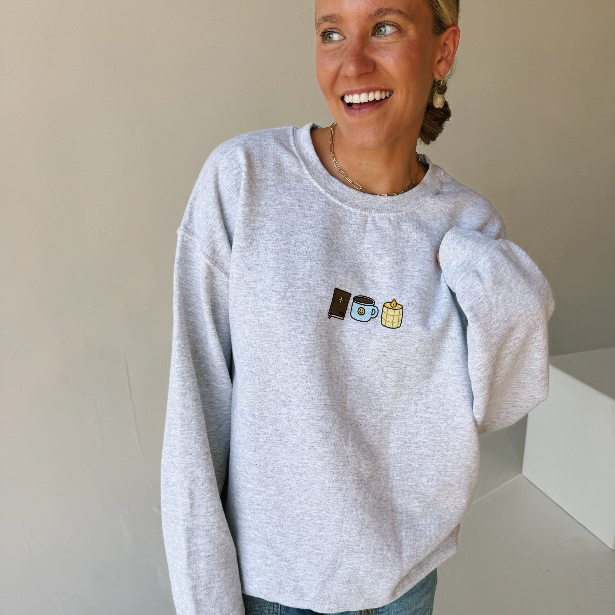 NEW | "QUIET TIME" CREWNECK | ASH