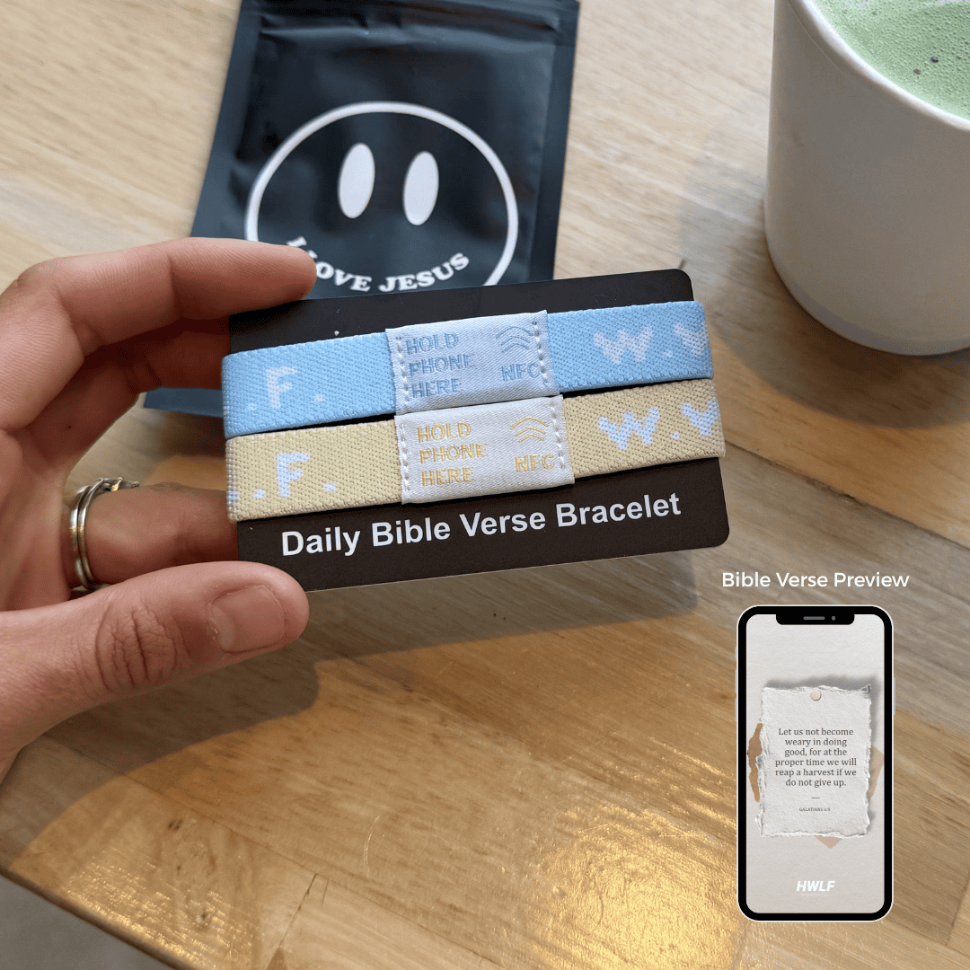 BULK PRICING! | DAILY BIBLE VERSE "WWJD X HWLF" BRACELET | ASSORTED COLORS