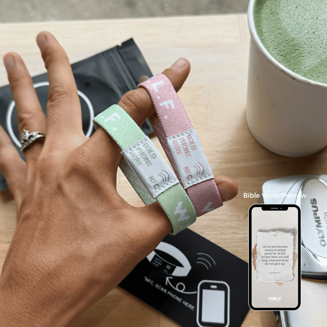 BULK PRICING! | DAILY BIBLE VERSE "WWJD X HWLF" BRACELET | ASSORTED COLORS