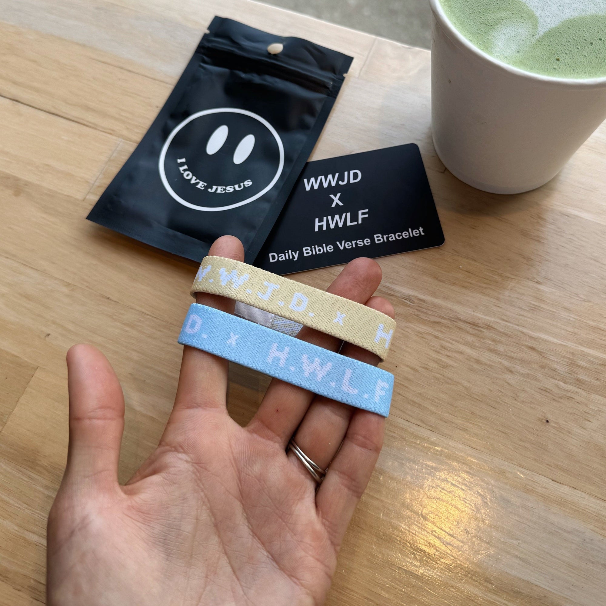 NEW! | DAILY BIBLE VERSE "WWJD X HWLF" BRACELETS | PASTEL 2-PACK