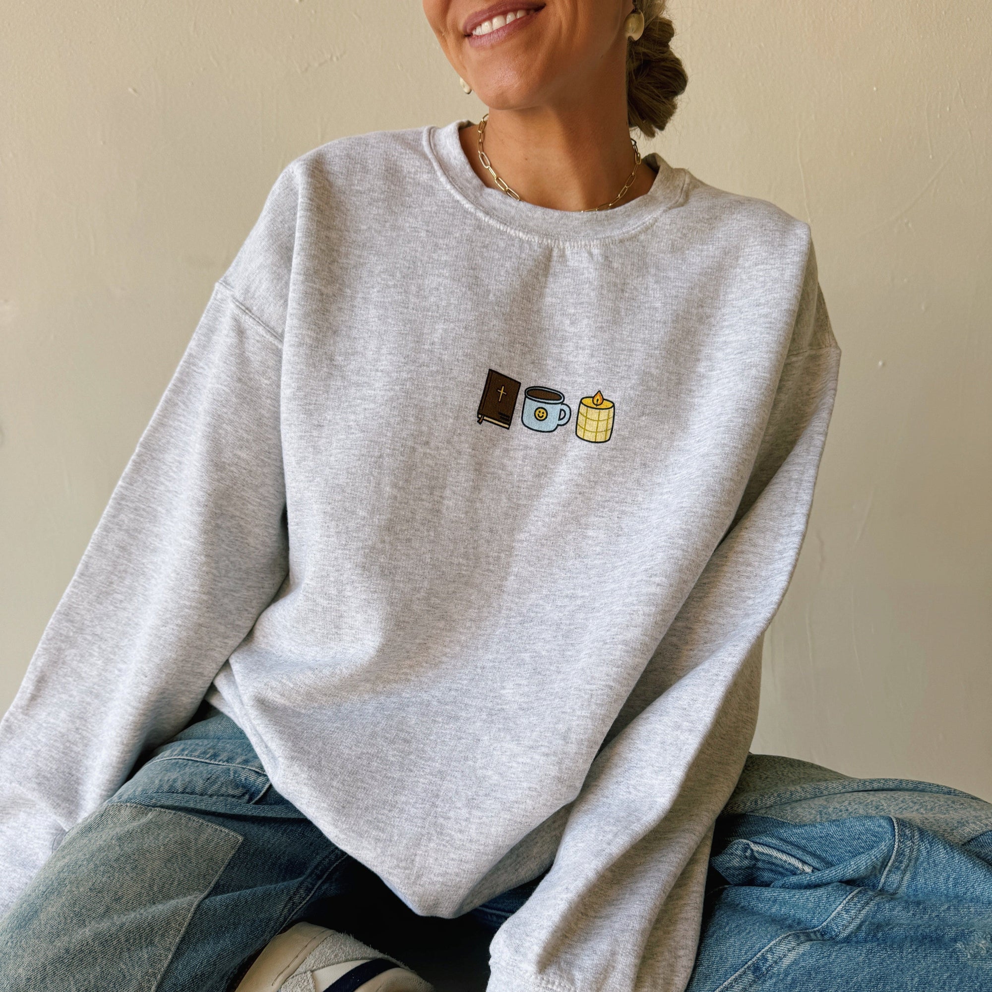 NEW | "QUIET TIME" CREWNECK | ASH