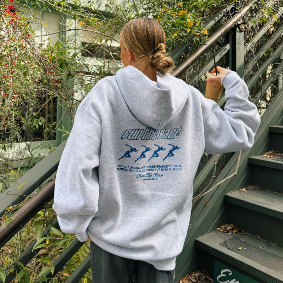 PREMIUM | "RUN THE RACE" HEAVY WEIGHT HOODIE