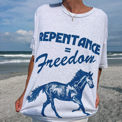 NEW! | "FREEDOM" TEE | ASH