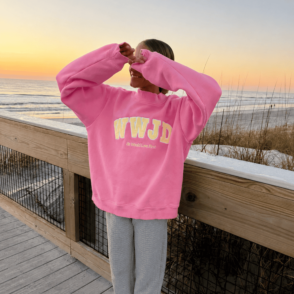 PREMIUM! | WWJD HEAVY WEIGHT MOCKNECK CREW