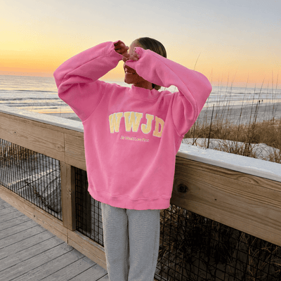 PREMIUM! | WWJD HEAVY WEIGHT MOCKNECK CREW
