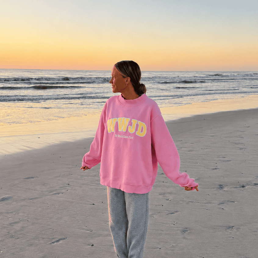 PREMIUM! | WWJD HEAVY WEIGHT MOCKNECK CREW