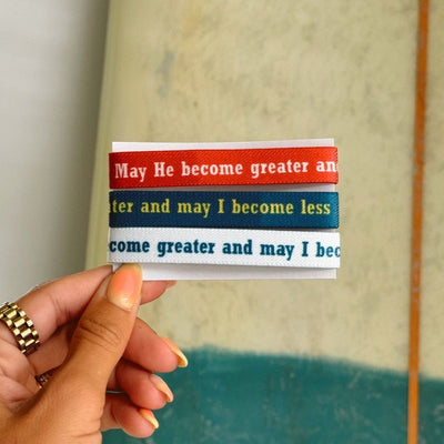 NEW! | "MAY HE BECOME GREATER" ELASTIC 3-PACK