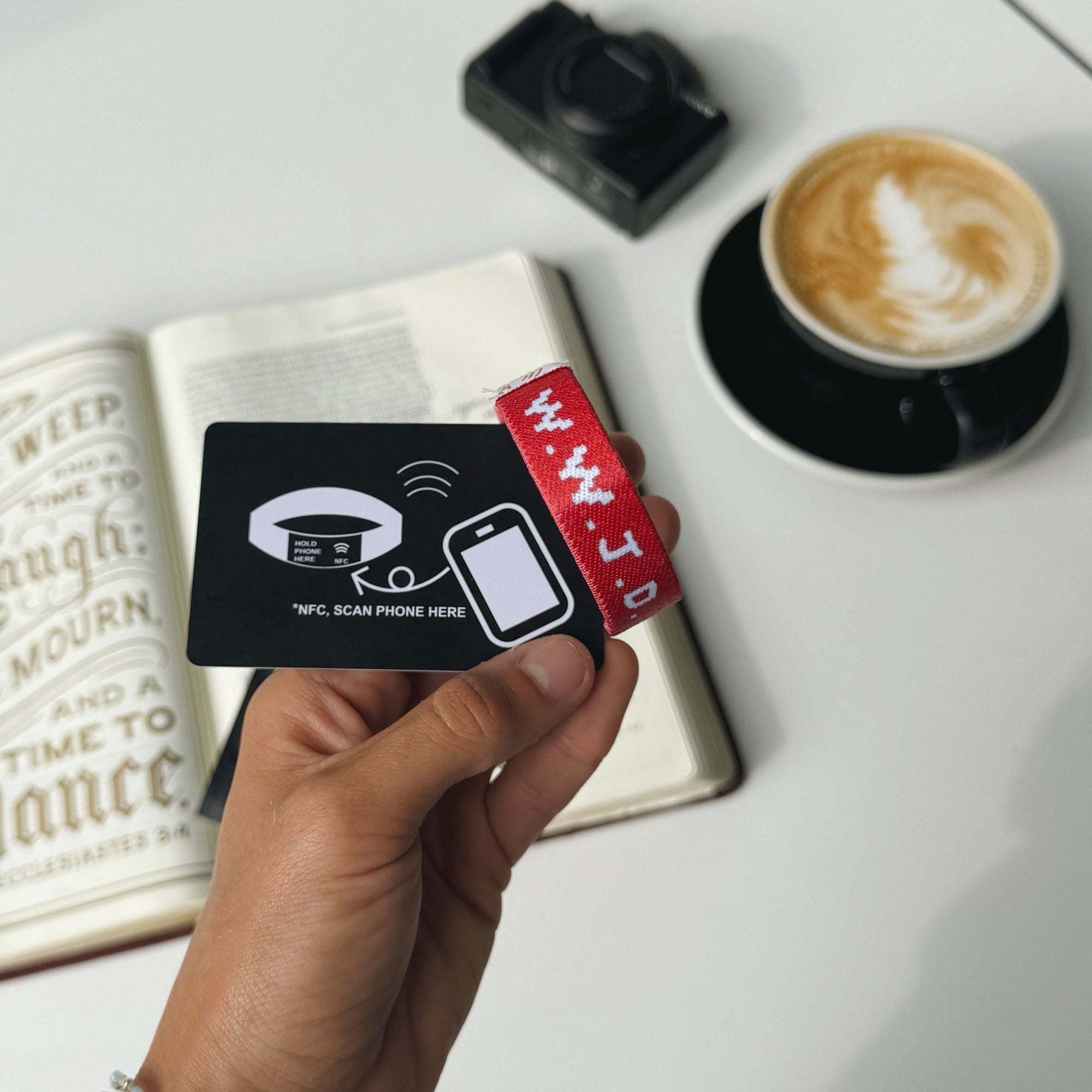 NEW! | DAILY BIBLE VERSE "WWJD X HWLF" BRACELET | RED