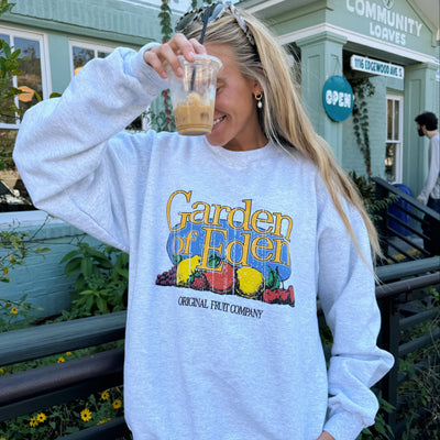 NEW! | "GARDEN OF EDEN" CREWNECK | ASH