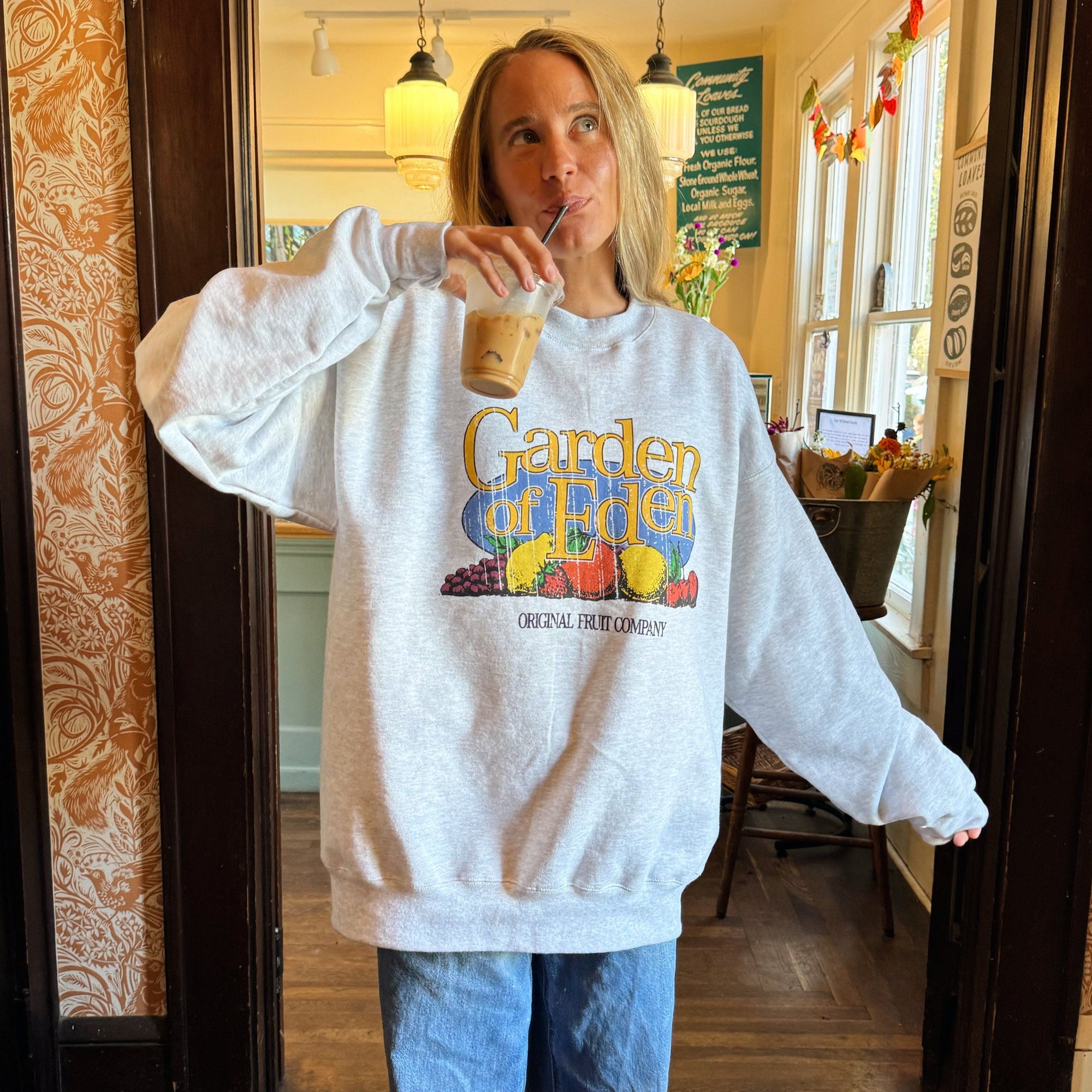 NEW! | "GARDEN OF EDEN" CREWNECK | ASH