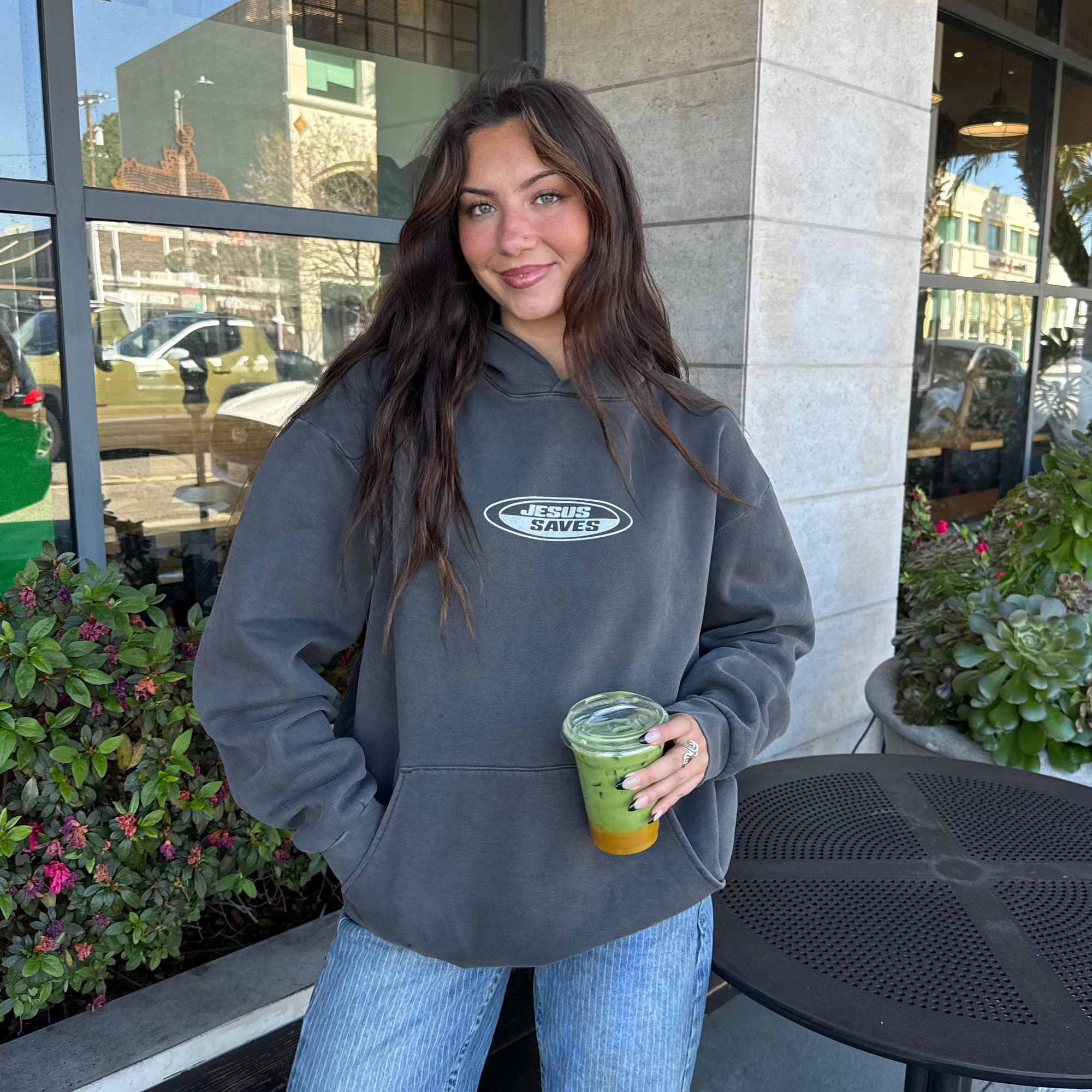 PREMIUM! | "JESUS SAVES" PREMIUM HEAVY WEIGHT HOODIE | PEPPER