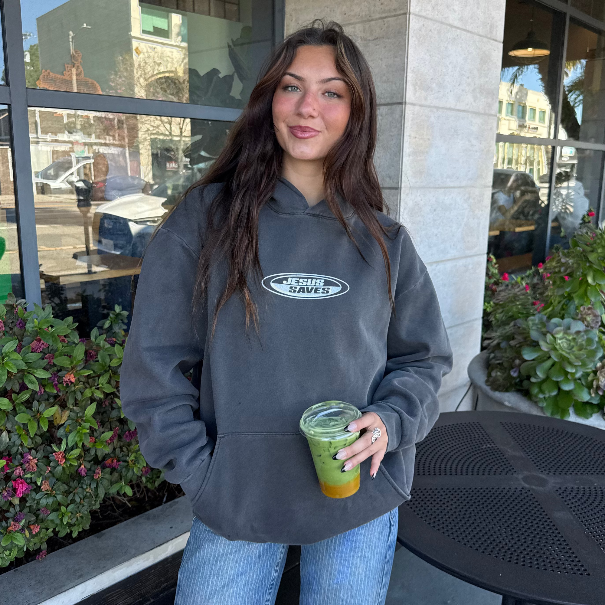 PREMIUM! | "JESUS SAVES" PREMIUM HEAVY WEIGHT HOODIE | PEPPER