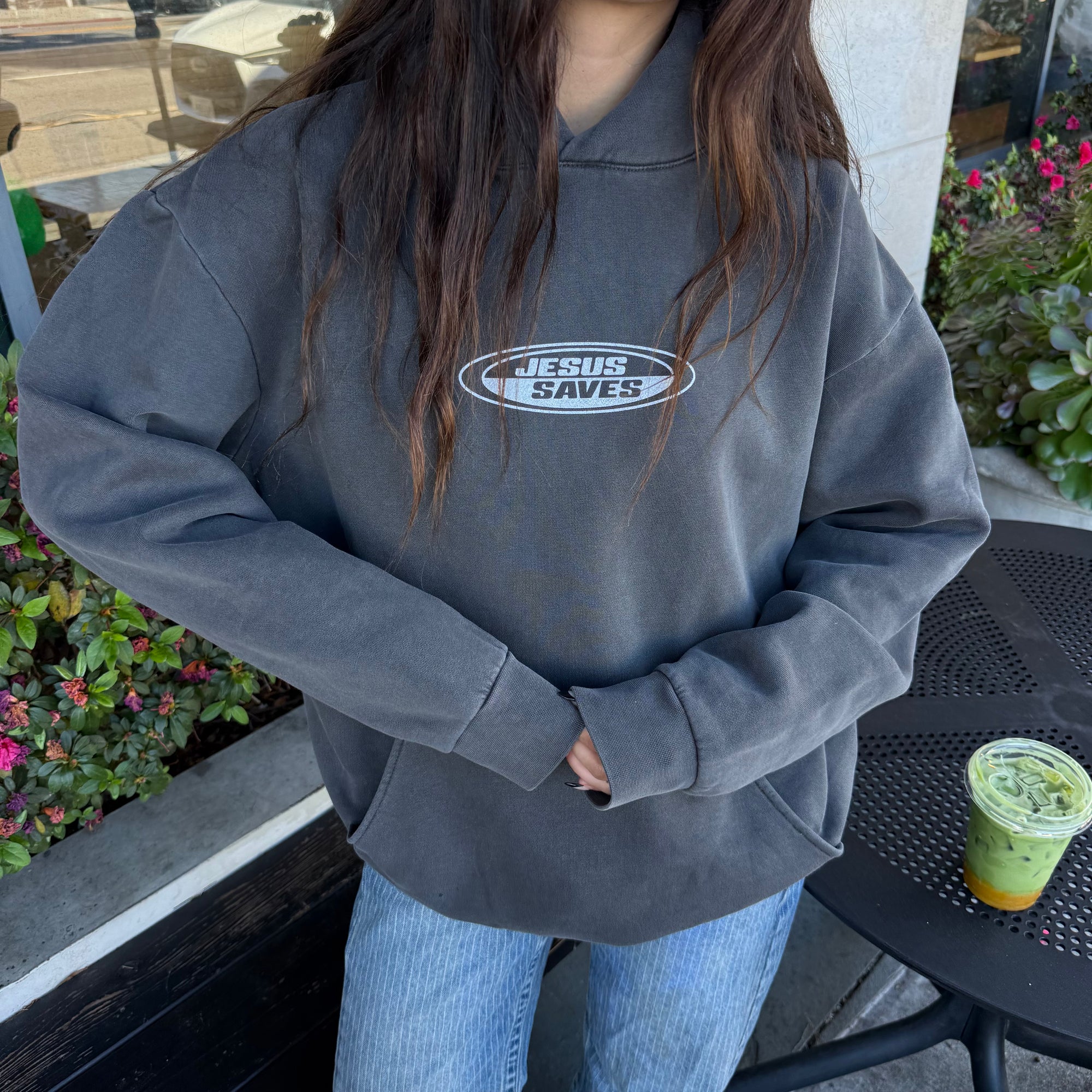 PREMIUM! | "JESUS SAVES" PREMIUM HEAVY WEIGHT HOODIE | PEPPER