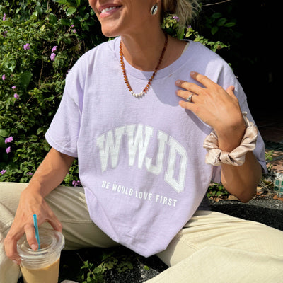 NEW! | "UNIVERSITY" TEE | ORCHID