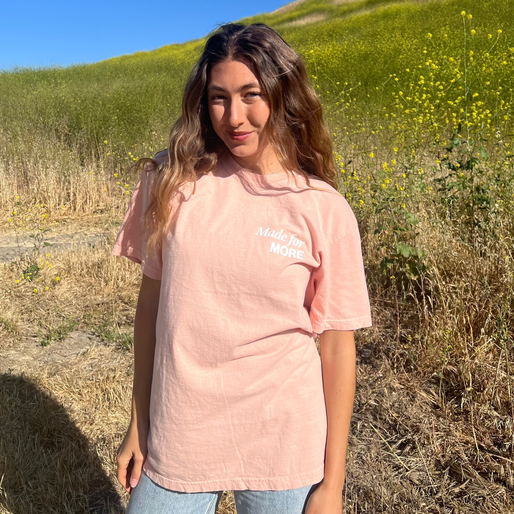 NEW! | "MADE FOR MORE" PREMIUM COMFORT COLOR TEE | PEACH