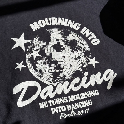 NEW! | "MOURNING TO DANCING" PREMIUM HEAVY WEIGHT HOODIE | NAVY