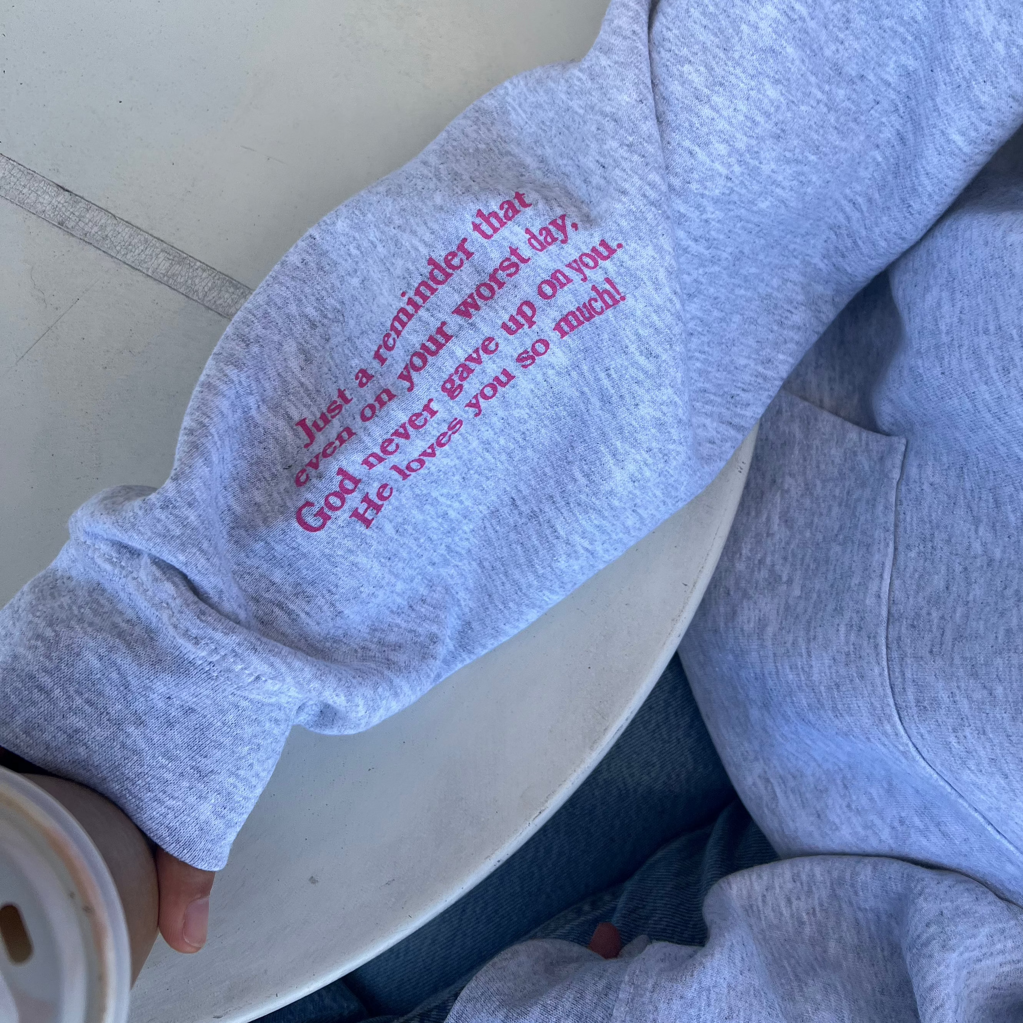 NEW! | "JESUS DOODLE" HOODIE | ASH