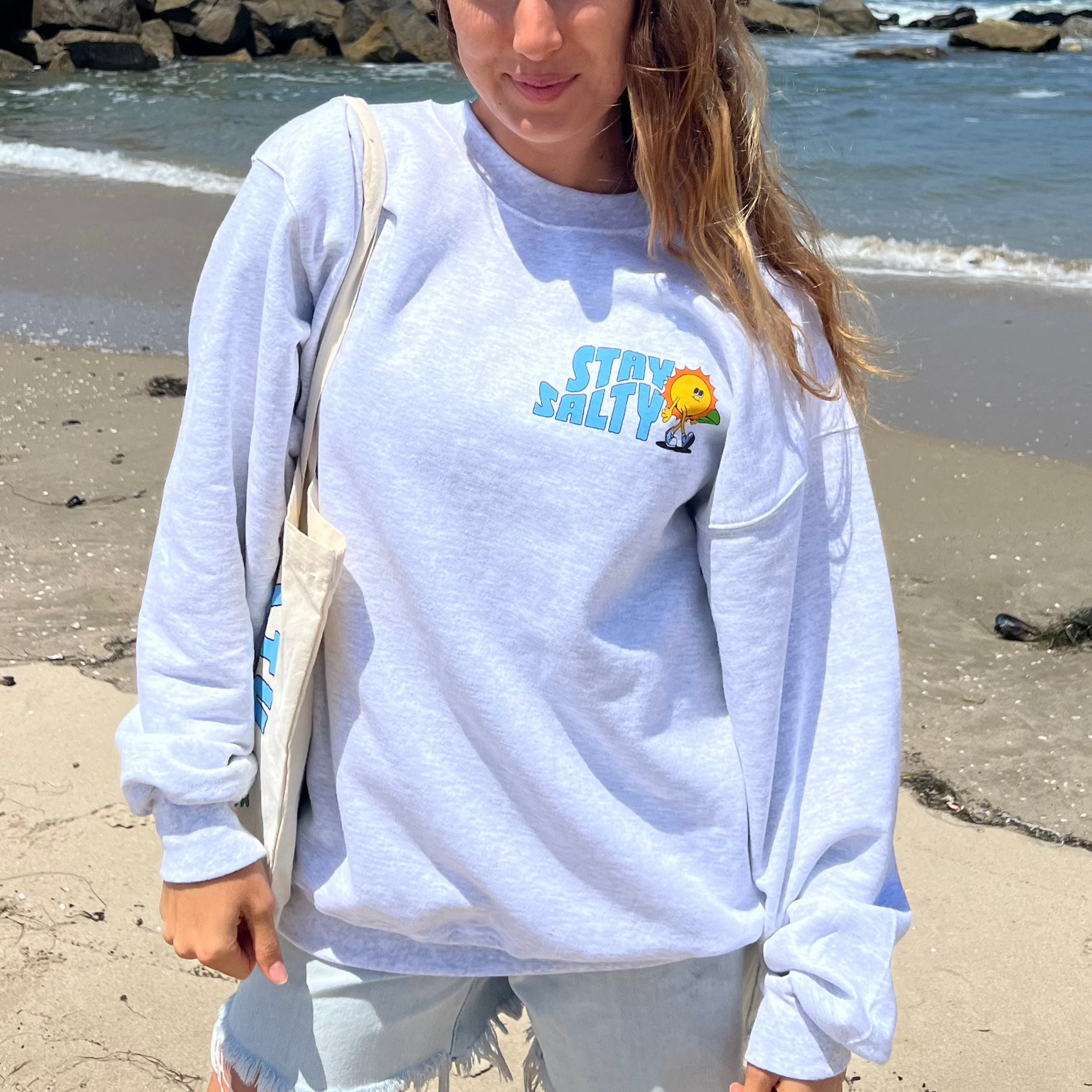 NEW! | "STAY SALTY" BEACH CREW | ASH