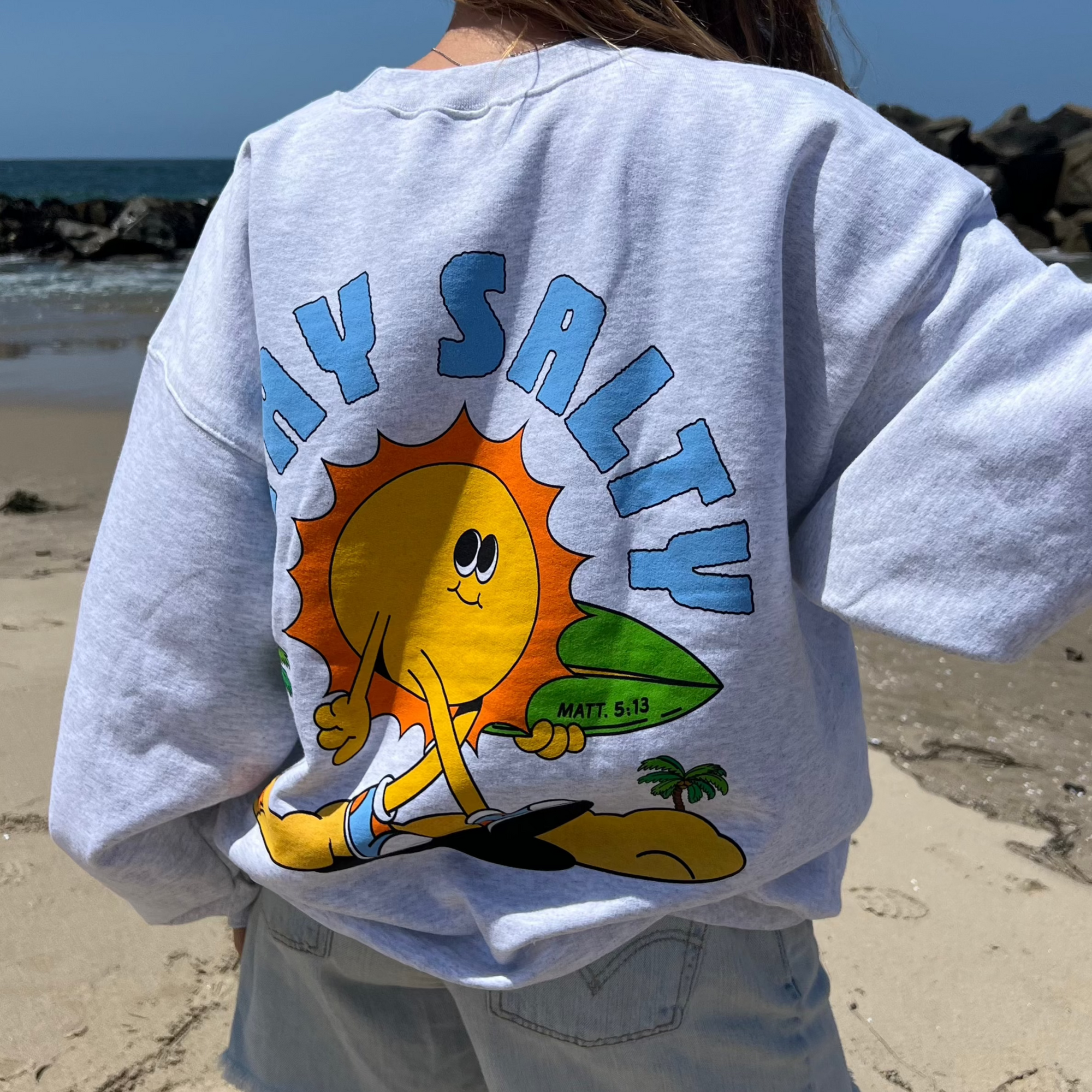 NEW! | "STAY SALTY" BEACH CREW | ASH