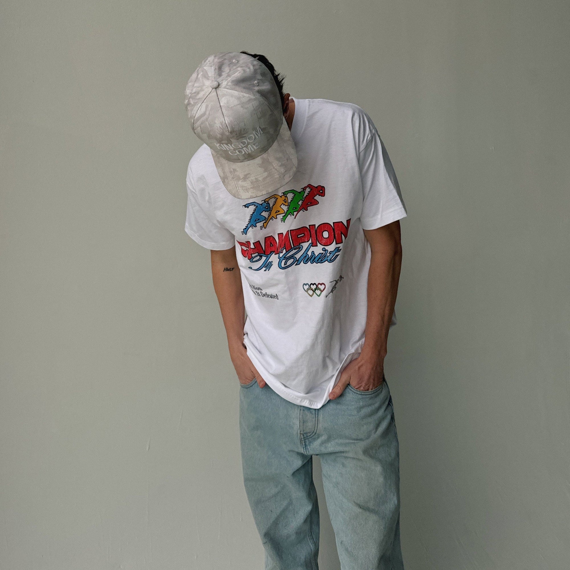 RESTOCK! | "CHAMPION" TEE | WHITE