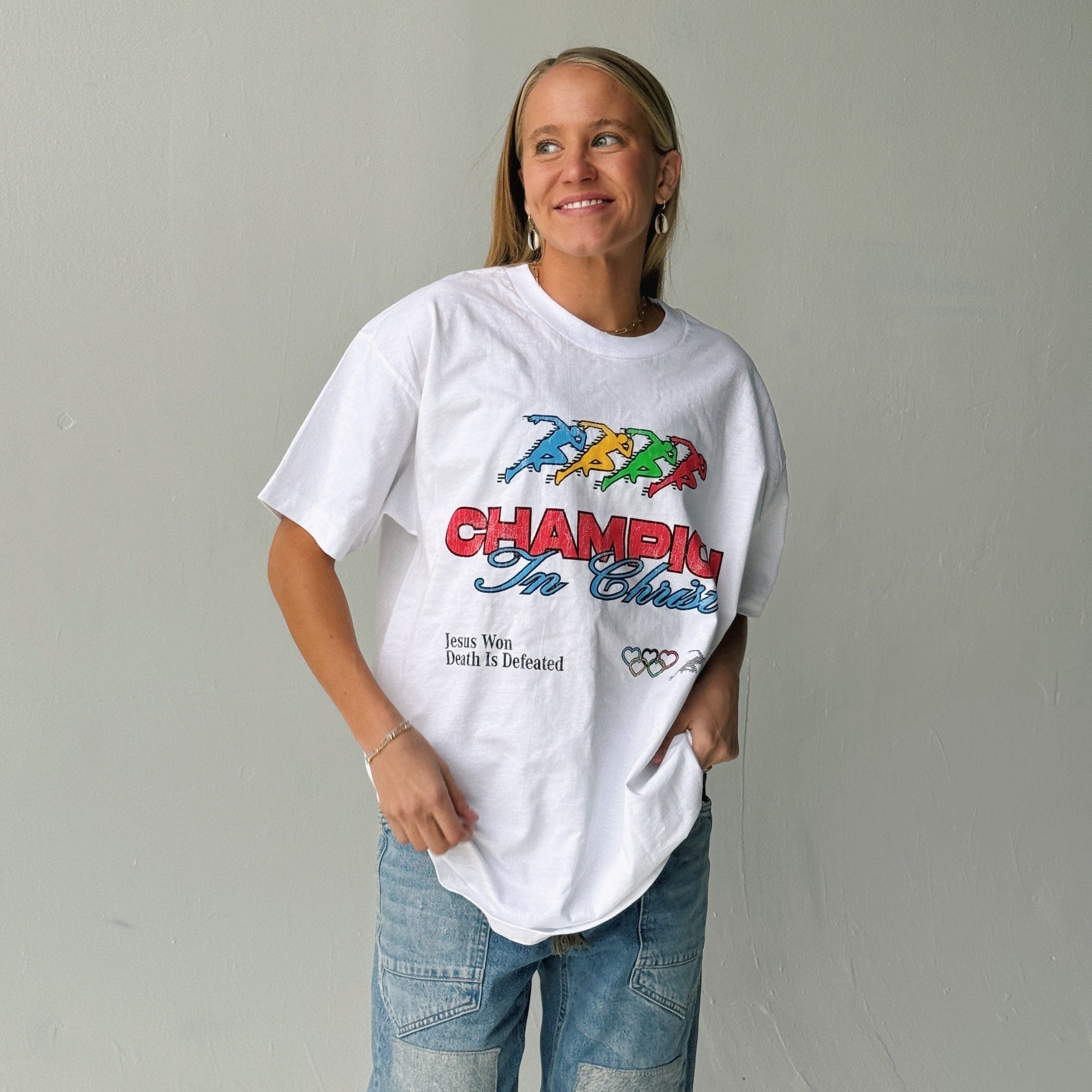 RESTOCK! | "CHAMPION" TEE | WHITE