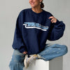 RESTOCK! | VINTAGE WWJD "SKATER" CREWNECK | NAVY