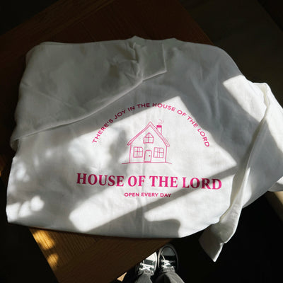 NEW! | "HOUSE OF THE LORD" COZY CREW | WHITE