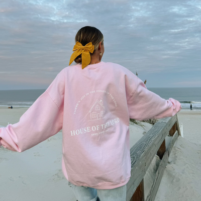 RESTOCK! | "HOUSE OF THE LORD" CREWNECK | PINK