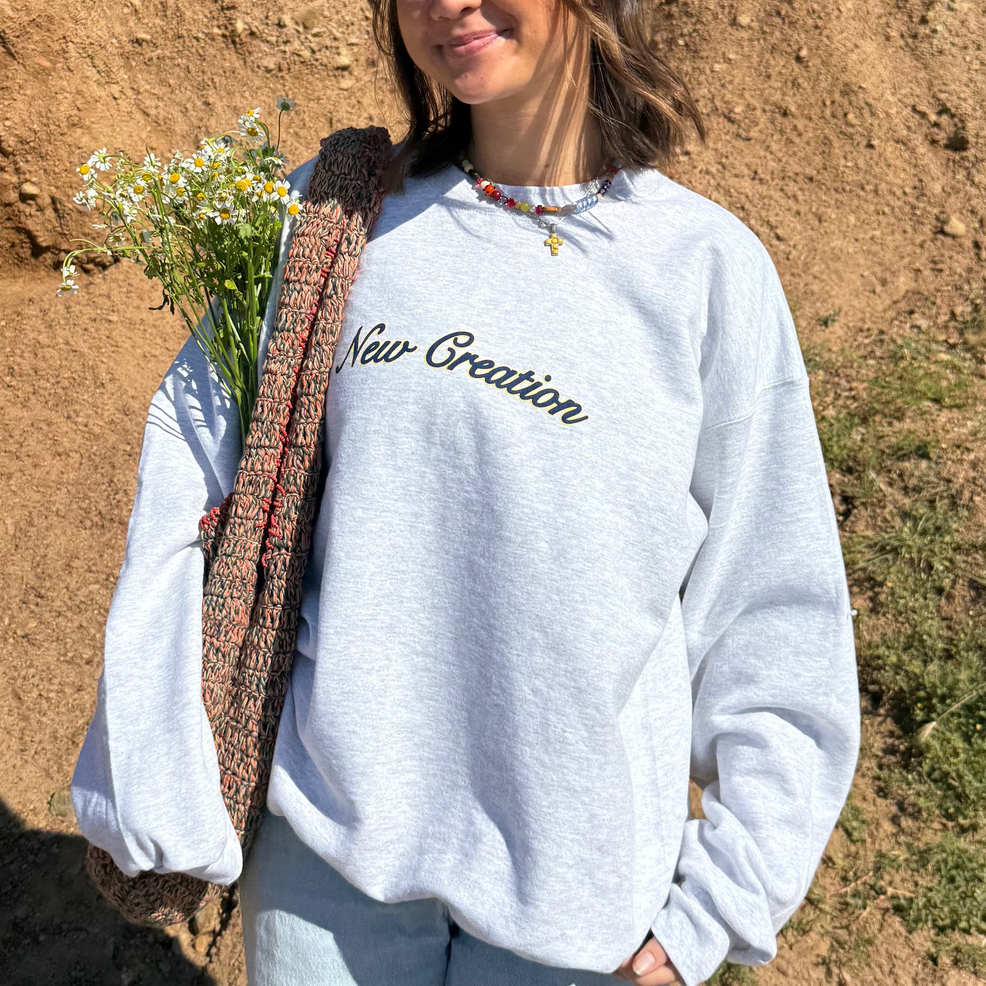 NEW! | "NEW CREATION | CREWNECK | ASH