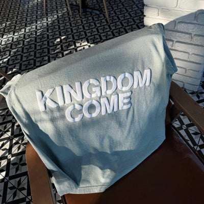 NEW! | "KINGDOM COME" PUFF PRINT COMFORT COLOR TEE | SAGE