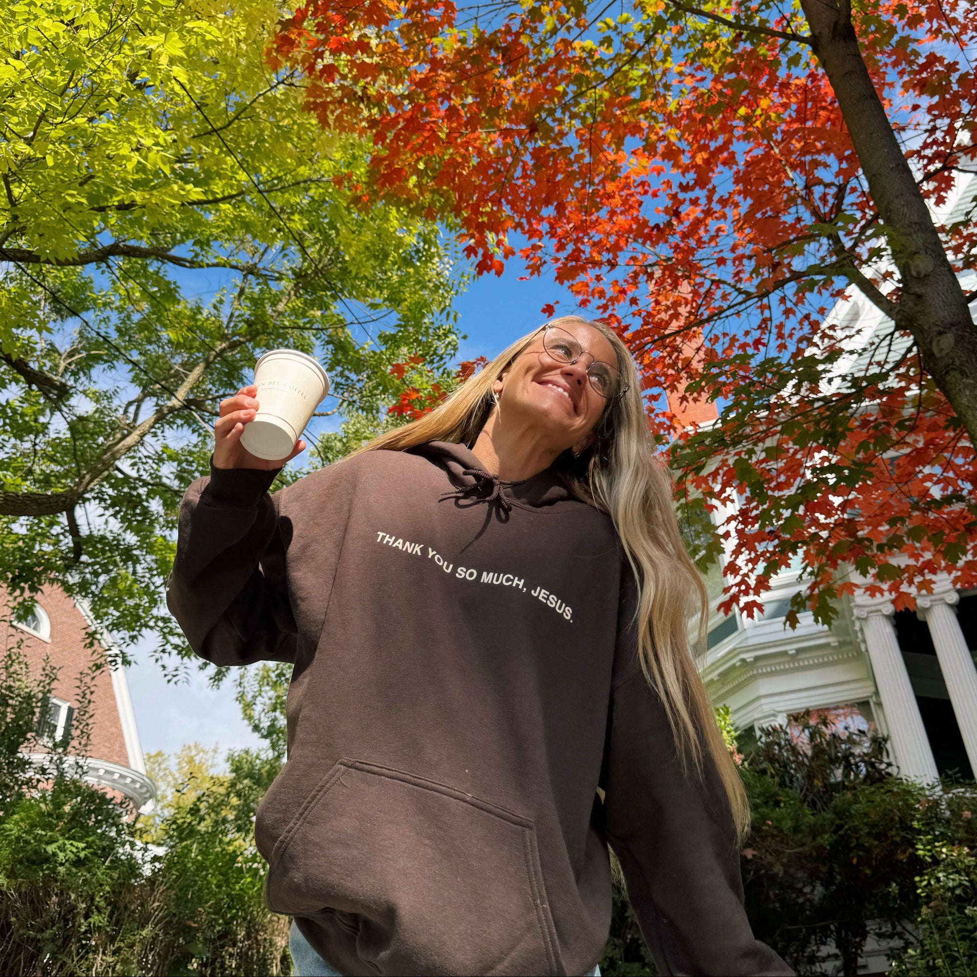 NEW | "THANK YOU SO MUCH JESUS" HOODIE | DARK CHOCOLATE