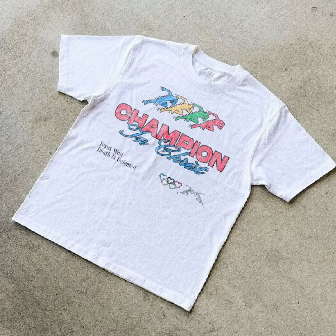 RESTOCK! | "CHAMPION" TEE | WHITE