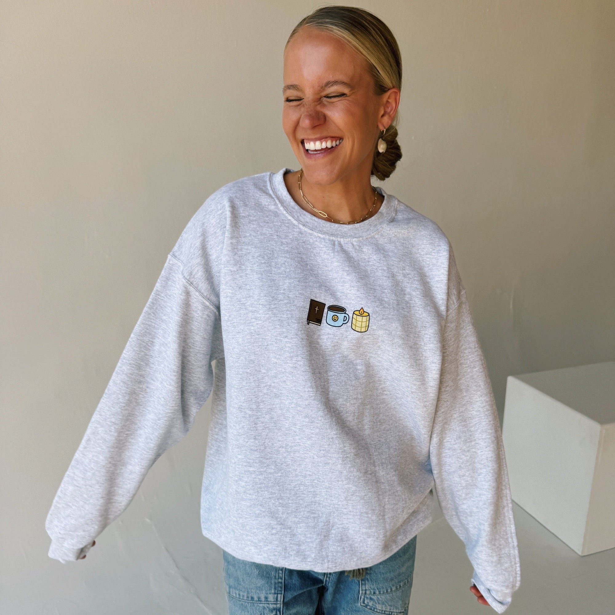 NEW | "QUIET TIME" CREWNECK | ASH