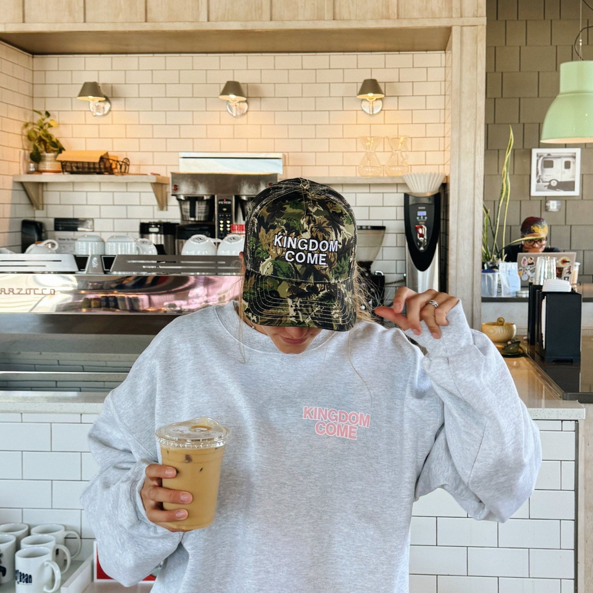 NEW! | "KINGDOM COME" EMBROIDERED TRUCKER HAT | CAMO