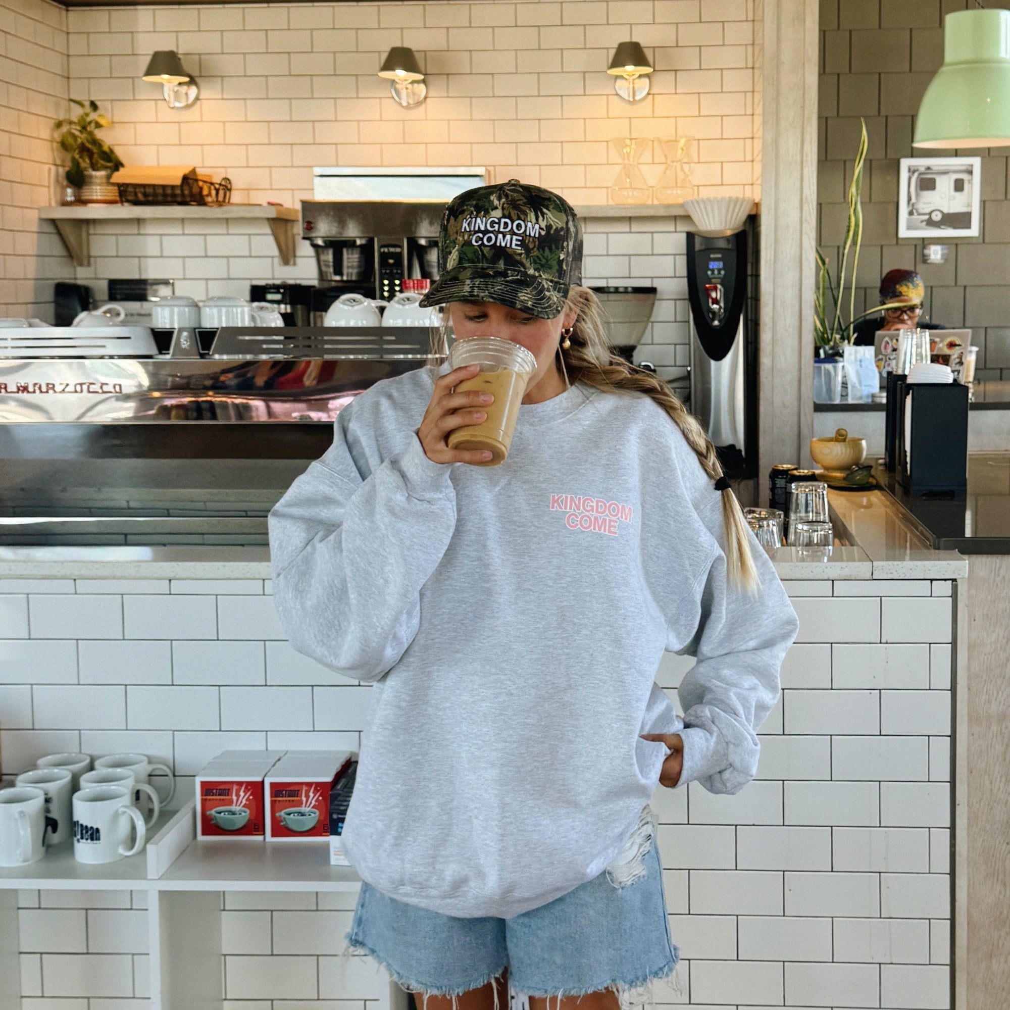 NEW! | "KINGDOM COME" EMBROIDERED TRUCKER HAT | CAMO