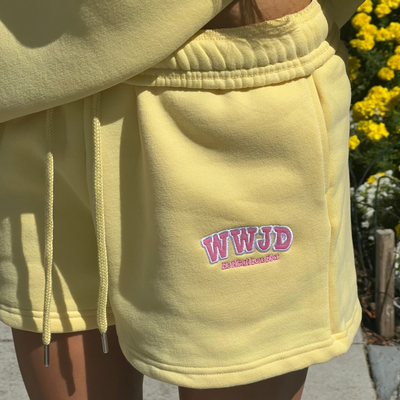 PREMIUM | WWJD SHORTS | YELLOW