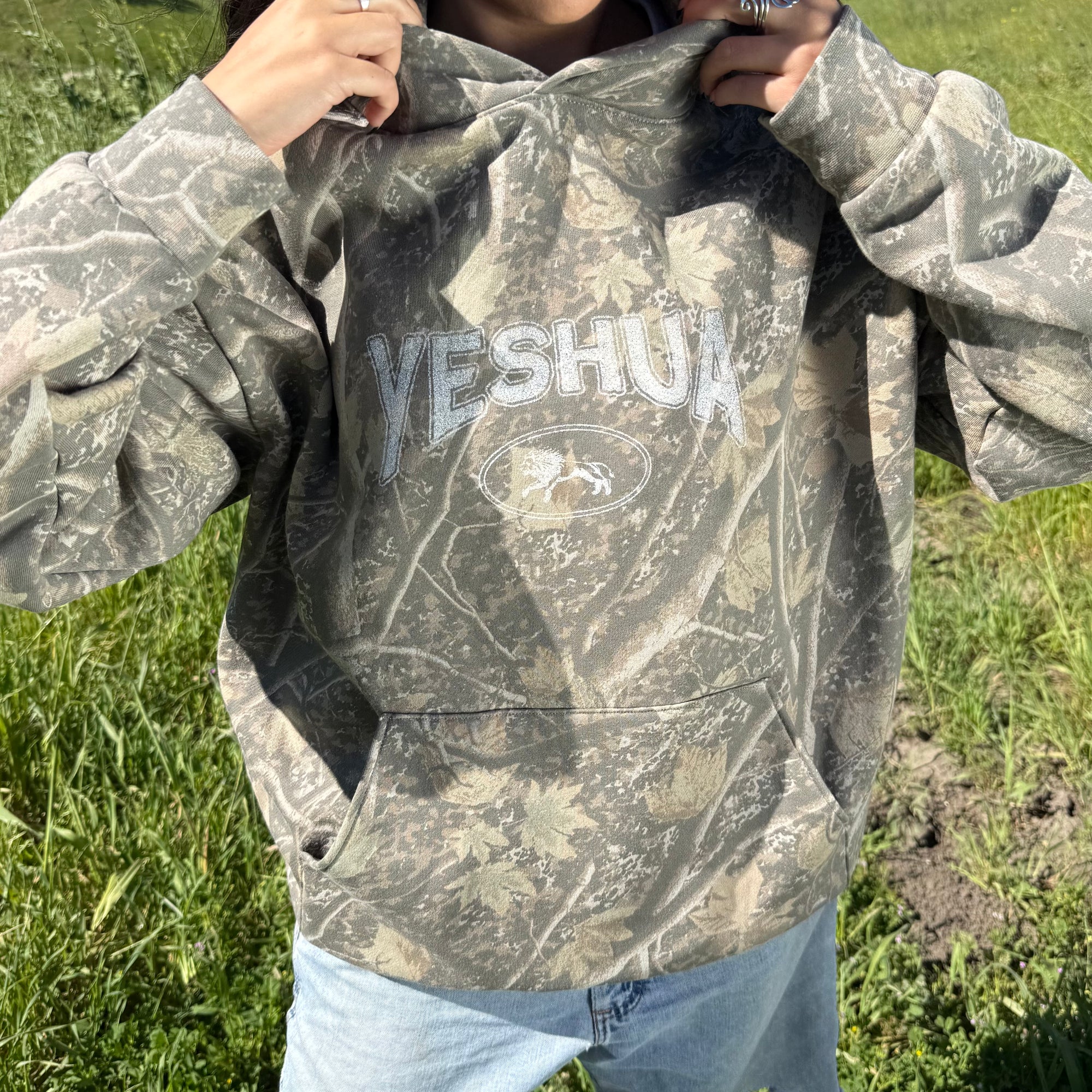 PREMIUM! | "YESHUA" PREMIUM HEAVY WEIGHT CAMO HOODIE
